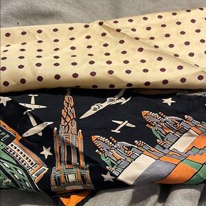 Vintage Patterned Silk Scarves/twillys